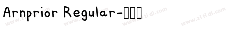 Arnprior Regular字体转换